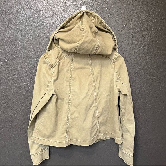 Hei Hei, Anthropologie, Olive Green Anorak Hooded Utility Jacket XS - Picture 3 of 11